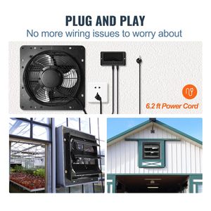 Ventilatore da Soffitta a Parete Regolabile a 10 Velocità, 820 CFM, con Serranda di Scarico e Controllo Temperatura/Umidità, Motore EC - Product Image 5