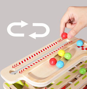 Houten Tracking Speelgoed Marmer Bal Running Game Coaster Ramp Rolling Glijbaan Speelgoed Montessori Vroege Educatief Speelgoed Voor Kinderen - Product Image 5