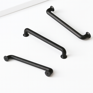 Eco-friendly Modern Zinc Alloy Bar <b>Pull</b> Matte Black Minimalist Cabinet Handle For Kitchen Bathroom Bedroom Nightstands Furniture - Product Image 3
