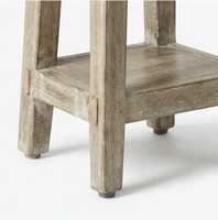 Chaise de salle à manger sur piétement en bois de récupération moderne, finition antique, légère et stable, idéale pour appartement, maison, école, bureau, hôtel, café
