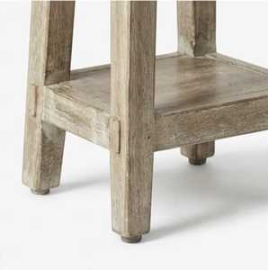 Chaise de salle à manger sur piétement en bois recyclé moderne avec finition antique, stable et légère pour la maison, l'hôtel, le café - Product Image 2