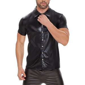 <b>Leather</b> <b>Shirts</b> Men Smooth Fabric Comfortable Fit Stylish Design Suitable For Daily Office And Evening Wear - Product Image 5