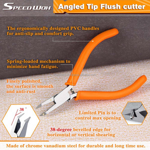 Pince coupante diagonale de précision à angle de 38 degrés, outil de coupe à pointe angulaire pour petit ingénieur - Product Image 4