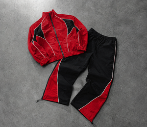 Conjunto de cortavientos monocromático personalizado para hombre, conjunto de cortavientos tonal para marcas de streetwear estadounidenses, producción con MOQ bajo. - Product Image 2