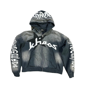 Style Tendance 2026 Personnalisé Automne Sweat à Capuche Délavé à l'Acide Impression DTG Broderie Appliquée Streetwear Coton Lourd 100% - Product Image 1