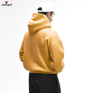 Sweat à capuche en molleton de polyester tendance, personnalisé, teint uni, 100 % coton, design fabriqué au Pakistan pour l'hiver - Product Image 3