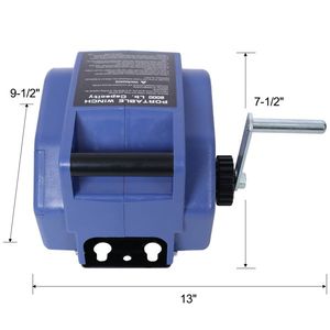 Verricello Elettrico 24V per Rimorchio Barca, Capacità 12000 libbre, Cavo in Acciaio Zincato, Gancio con Puleggia Extra Reversibile, Montaggio Rapido - Product Image 4
