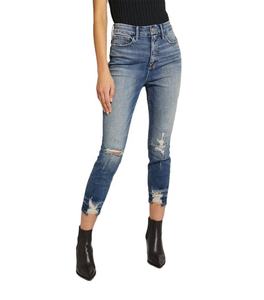 Mejores Jeans Rectos de Mezclilla Azul para Adultos, Cintura Media, Desgastados, Ecológicos, Resistentes al Viento, Transpirables, Casuales, Largos, de Poliéster/Algodón - Product Image 5