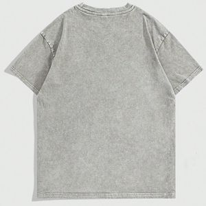 Camiseta de Moda con Lavado Ácido, Logotipo Personalizado, Algodón, Estilo Urbano Oversize - Product Image 6