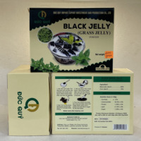 Jalea de Hierba Negra Duc Quy al por Mayor (Negra Grisácea Sin Azúcar) para una Fácil Preparación de Jalea Herbal Amarga, Bolsa de 25 kg