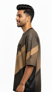 เสื้อยืดพรีเมียมทรงโอเวอร์ไซส์สำหรับผู้ชาย สไตล์ลำลองแนวสตรีท - Product Image 3