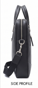 Maletín de cuero para hombre, bolso para portátil con textura de piel de cocodrilo, bolsos de mensajero profesionales para negocios, bandolera de gran capacidad - Product Image 2