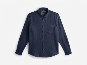 Chemise Homme Enovate à Manches Longues Couleur Unie, Tissée en Lin Respirant, Beige Clair, Détection par Aiguille de Fusion Sans Couture, Idéale pour l'Été Décontracté - Product Image 4