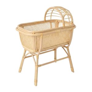 Berceau en rotin de haute qualité pour poupées, berceau en rotin pour enfants, jeu d'imitation, mobilier pour poupées, usine du Vietnam, prix abordable - Product Image 1