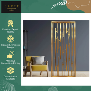 High Quality Luxury Design PVD Gold <b>Room</b> <b>Divider</b> Wall Foldable Stainless Steel Partition Panel Perfect for Living <b>Room</b> <b>Divider</b> - Product Image 5