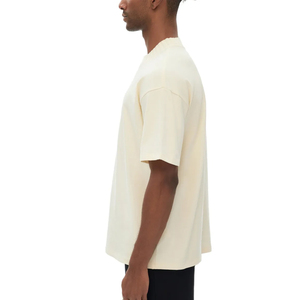 Unisex Heavy <b>Weight</b> Cotton Shirt Oversized Drop Shoulder Mock neck T-shirt High Quality Boxy Plain <b>Blank</b> T Shirt Manufacturing - Product Image 5