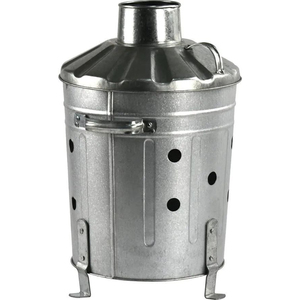 Attractive Design Galvanized Metal Garden Incinerator <b>Bin</b> For Rubbish Waste Burning With <b>Lid</b> And Chimney Fire <b>Bin</b> For Garden - Product Image 2