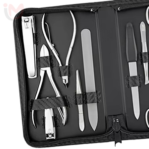 7 In 1 Stainless Steel <b>Nail</b> <b>Kit</b> With Case Portable Manicure Tools Set For Adult Classic Style - Product Image 5