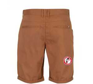 Pantalones Cortos Bermuda Oxford para Hombre, Color Sólido, Logotipo Bordado, Bolsillos Delanteros, Cierre con Cordón, Cintura Media, Poliéster/Algodón, Secado Rápido - Product Image 3