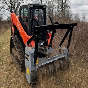 Reliable Kubota Skid Steer Loader With Mulcher Offering High Performance For Brush <b>Cutting</b> And <b>Tree</b> Clearing Work - Product Image 1