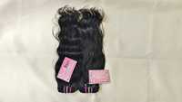 Prix de gros usine Extensions de cheveux humains bruts indiens 100% Remy, longues, à ondulation naturelle, double trame, pour tissage de cheveux permanent
