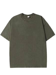 Camiseta Oversize de Algodón 100% con Lavado Ácido, Cómoda, Estampada y a la Moda para Venta al por Mayor - Product Image 3