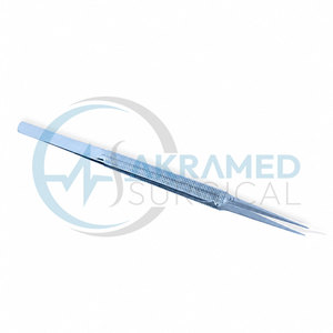 Pinces à micro-plateforme en titane de qualité supérieure avec embouts à pointe diamantée contrepoids, 18 cm, instrument chirurgical certifié CE - Product Image 4