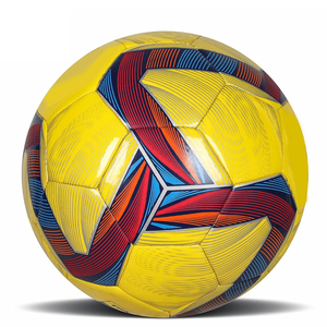 Balones de Fútbol Tamaño Estándar 5, Cosidos a Máquina, Material PU, Balón de Entrenamiento, Patrón de Fútbol, Tamaño 3, Entrenamiento Duradero - Product Image 1