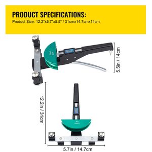 Set di 7 Matrici Colorate per Piegatubi in Rame da 1/4-7/8 Pollici, Piegatura a 90 Gradi in Entrambe le Direzioni, 6-22 mm per Tubi in Rame e Alluminio - Product Image 6