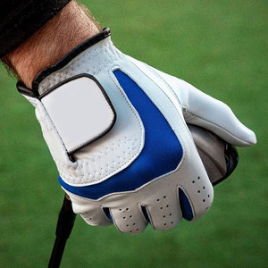 Guante de Golf de Cuero PU Genuino de Primera Calidad al por Mayor, Guante Deportivo para Exteriores OEM, Transpirable, Antideslizante, con Correa de Muñeca Ajustable - Product Image 6