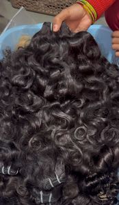 Cabello rizado natural marrón sin procesar, cutícula alineada y extensiones de cabello natural. Colección de la mejor calidad a precio de mayoreo. - Product Image 2