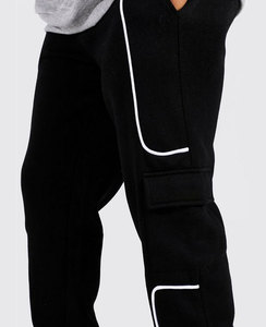 Vente en gros 100% coton délavé à l'acide pantalon de survêtement blanc pantalon de survêtement de haute qualité avec poches joggers personnalisés pantalon de survêtement homme pantalon - Product Image 3