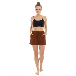 กางเกงขาสั้นผู้หญิงผ้าฝ้าย 100% น้ำหนักเบา เป็นมิตรกับสิ่งแวดล้อม ทรงปกติ สำหรับฤดูร้อน เนื้อผ้านุ่ม ระบายอากาศดี สไตล์ฮิต ทันสมัย รับสั่งซื้อจำนวนมาก - Product Image 2
