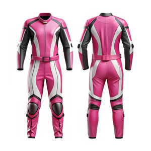 Combinaison de course moto en cuir de vachette sur mesure, respirante, coupe-vent, disponible en grandes tailles, options unisexes - Product Image 1