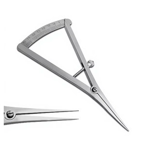 Calibrador Recto de 4.5 Pulgadas de Largo para Mapeo Óseo, Instrumento de Medición de 0-40mm con Escala de Precisión para Implantes Dentales, Quirúrgicos y de Ortodoncia - Product Image 2
