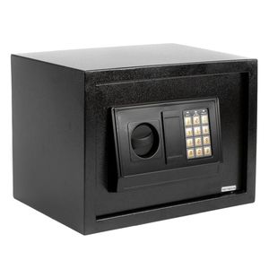 Cassaforte Digitale in Acciaio Nera di Piccole Dimensioni E25EA con Serratura di Sicurezza per Conservazione di Denaro e Sicurezza Domestica - Product Image 1