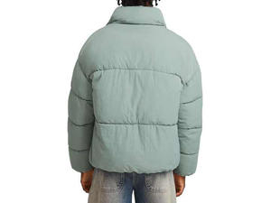 Chaqueta acolchada con cremallera y logotipo personalizado para hombre, abrigo de plumón, nueva chaqueta acolchada a precio económico, chaquetas cálidas de invierno para hombre - Product Image 3