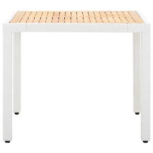 Juego de Comedor Blanco y Negro Natural con Cojines para Uso en Jardín - Product Image 3