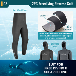 Traje de Buceo Invertido Aropec de 2 Piezas, Neopreno Superelástico con Cola de Mapache y Construcción GBS, Personalizado para Pesca Submarina - Product Image 4