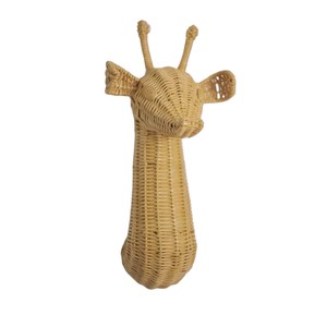 Organic Woven Giraffe Wall Sculpture rattan <b>decorate</b> kids Eco Friendly Seagrass Supply For <b>Nursery</b> Room Accent Display Craft - Product Image 1