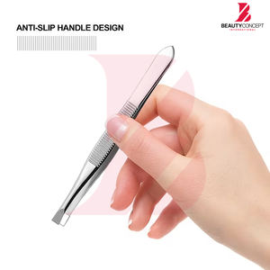 Pinzas para Cejas con Punta Inclinada Ultra Precisas, Herramienta de Depilación Facial, Pinzas de Acero Inoxidable de Grado Profesional para Vello Fino - Product Image 6