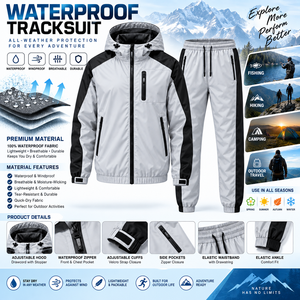 Premium Custom Winter Hooded Windbreaker <b>Tracksuit</b> Lightweight <b>Waterproof</b> Fabric Solid Breathable Mesh Lining Full Zipper - Product Image 2
