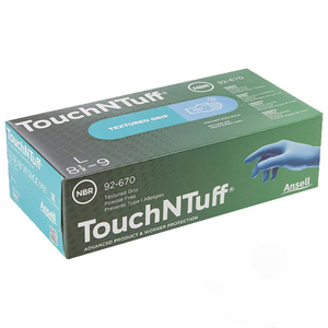 ถุงมือไนไตรล์แบบใช้แล้วทิ้ง Ansell 92-670 ป้องกันไฟฟ้าสถิตย์ กันน้ำ พร้อมขอบยางเพื่อการยึดเกาะที่มั่นคง ป้องกันสารเคมีกระเซ็นได้ดี - Product Image 6