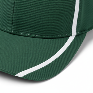Gorra de Béisbol Verde de 6 Paneles con Rayas Blancas en Contraste, Unisex, Ajustable, Estilo Casual, para Adultos - Product Image 5