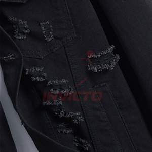 Nouvelle arrivée : veste en jean délavée, sur mesure, de qualité supérieure, pour l'hiver et les tenues de plein air. - Product Image 3