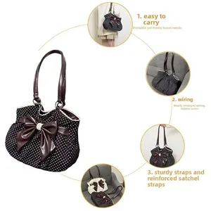 Bolso de mano vintage de moda para mujer, estilo Y2K, casual y chic, bandolera para dama, estética que combina con todo, bolso de hombro con puntos, estilo streetwear. - Product Image 2
