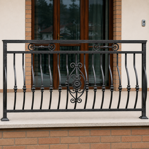 Balustrades et rampes en fer forgé sur mesure pour balcon, garde-corps décoratifs en métal pour villas, maisons de luxe et espaces extérieurs - Product Image 1
