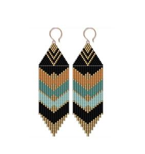 Pendientes de cuentas de vidrio magníficos para reuniones festivas, que añaden un acento brillante y una expresión artística. - Product Image 2