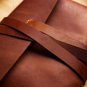 Protège-Livres en Cuir Sur Mesure, Conçu sur Commande, Atelier Spécialisé en Cuir LBC-0023 - Product Image 3