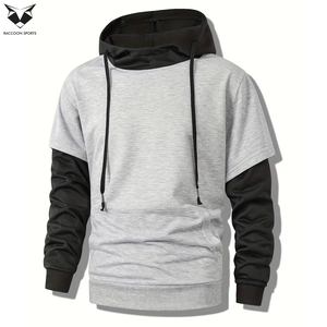 Everyday Casual Double Layered Hoodie, Stylish <b>Pullover</b> & Zipper Sweatshirts Wholesale Custom Supplier And Print Hoodie <b>For</b> <b>Men</b> - Product Image 2